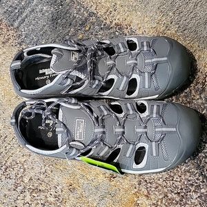 Lakes and Rivers gray waterproof sandals hiking shoes size 10